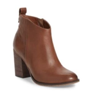 Brass Plum "Lance" Block Heel Bootie